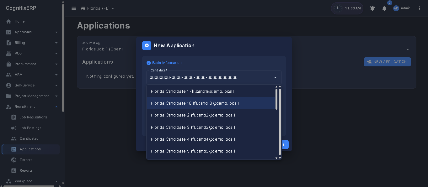Recruitment Applications pipeline